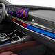 A photo of the dashboard and steering wheel in the new BMW 7 Series.